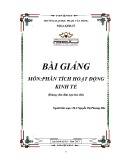 Bài giảng Phân tích hoạt động kinh tế ĐH Phạm Văn Đồng [Mới nhất]