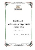 Bài giảng Quản trị chuỗi cung ứng ĐH Phạm Văn Đồng