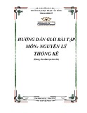 Hướng dẫn giải bài tập Nguyên lý thống kê Đại học Phạm Văn Đồng (ĐH Phạm Văn Đồng)
