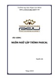 Bài giảng Ngôn ngữ lập trình Pascal ĐH Phạm Văn Đồng: Tổng hợp