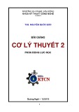 Bài giảng Cơ lý thuyết 2 ĐH Phạm Văn Đồng: Tổng hợp kiến thức trọng tâm