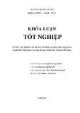 Khóa luận tốt nghiệp: Nghiên cứu cấu trúc tổ thành của trạng thái rừng giàu ở huyện Bố Trạch phục vụ công tác quy hoạch bảo vệ phát triển rừng