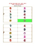 Đề thi Violympic Toán lớp 1 vòng 1 năm 2017-2018