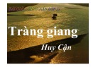 Bài giảng Tràng giang Ngữ văn 11: Phân tích chi tiết và chuẩn nhất