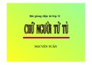Bài giảng Ngữ văn 11: Phân tích Chữ người tử tù (chuẩn nhất)