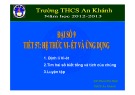 Bài giảng Hệ thức Viét và ứng dụng: Kinh nghiệm giải bài tập