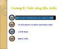 Bài giảng Quản trị học - Chương 8: Chức năng điều khiển