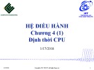 Bài giảng Hệ điều hành: Chương 4.1 - ĐH Công nghệ thông tin