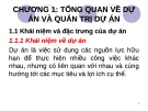 Bài giảng Chương 1: Tổng quan về dự án và quản trị dự án
