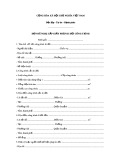 Mẫu đơn đề nghị cấp giấy phép di dời công trình