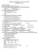 Đề cương ôn tập HK 1 môn Tin học 7 năm 2017-2018