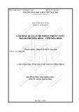 Luận văn Thạc sĩ Quản lý đô thị và công trình: Giải pháp quản lý hệ thống thoát nước thành phố Hòa Bình – tỉnh Hòa Bình