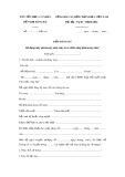 Mẫu đơn đăng ký sử dụng máy photocopy màu, máy in có chức năng photocopy màu