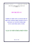 Luận án Tiến sỹ: Nghiên cứu Chitosan biến tính tách và làm giàu nguyên tố hóa học U(VI), Cu(II), Pb(II), Zn(II), Cd(II)