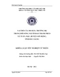 Vai trò của Mo bản, trưởng họ trong đời sống người Dao Thanh Phán xã Tuấn Mậu, huyện Sơn Động, tỉnh Bắc Giang: Tóm tắt Khóa luận tốt nghiệp khoa Văn hóa dân tộc thiểu số