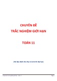 Chuyên đề trắc nghiệm Giới hạn Toán 11