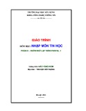 Giáo trình Nhập môn Tin học Phần 3: ThS. Đào Tăng Kiệm (Chuẩn Nhất)