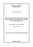 Tóm tắt Luận văn Thạc sĩ Quản trị kinh doanh: Phân tích tình hình huy động vốn tại Ngân hàng thương mại cổ phần Sài Gòn Thương tín – Chi nhánh Đắk Lắk