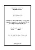 Nghiên cứu phản ứng đồng trùng hợp ghép acrylamit lên sợi bông sử dụng tác nhân khơi mào (NH4)2S2O8: Tóm tắt luận văn Thạc sĩ Khoa học