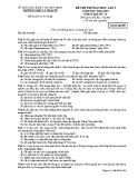 Đề thi thử ĐH môn Lịch sử năm 2018-2019 lần 1 - THPT Lý Thái Tổ - Mã đề 209