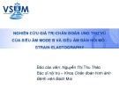 Đề tài: Nghiên cứu giá trị chẩn đoán ung thư vú của siêu âm mode B và siêu âm đàn hồi mô strain elastography - BCV. Nguyễn Thị Thu Thảo