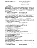 Đề thi thử THPT Quốc gia môn GDCD lớp 12 năm 2018-2019 lần 1 - THPT Nguyễn Viết Xuân - Mã đề 101