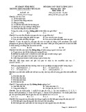 Đề KSCL môn Sinh học lớp 12 năm 2018-2019 lần 1 - THPT Nguyễn Viết Xuân - Mã đề 107