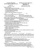 Đề KSCL môn Sinh học lớp 12 năm 2018-2019 lần 1 - THPT Nguyễn Viết Xuân - Mã đề 108