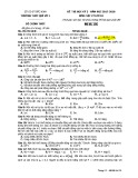 Đề thi HK2 môn Vật lí lớp 10 năm 2017-2018 - THPT Quế Võ 1 - Mã đề 101