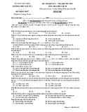 Đề thi HK2 môn Hóa học lớp 10 năm 2017-2018 - THPT Quế Võ 1 - Mã đề 101