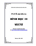 14 đề ôn tập kiểm tra hình học 10 vectơ năm 2018-2019 (có đáp án)