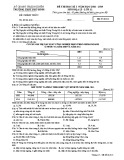 Đề thi HK1 môn Địa lí lớp 12 năm 2018-2019 - Sở GD&ĐT Thái Nguyên - Mã đề 414