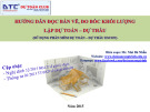 Bài giảng Hướng dẫn đọc bản vẽ, đo bốc khối lượng lập dự toán - dự thầu