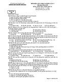 Đề thi KSCL môn GDCD lớp 12 năm 2018-2019 lần 3 - THPT Nguyễn Viết Xuân - Mã đề 106