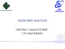 Bài giảng Nhập môn mạch số: Chương 5.2 – ĐH CNTT