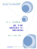 Đề cương Quản trị khách sạn-nhà hàng - ĐH Mở