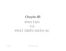 Chuyên đề Đào tạo và Phát triển nhân sự tại Đại học Kinh tế Quốc dân
