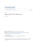 Accounting undergraduate Honors theses: Business plan - The coffee project