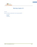 Bài thực hành Lập trình Java: Bài 3 - Hướng dẫn chi tiết