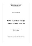 Tóm tắt Luận án tiến sĩ Ngữ văn: Ngôn ngữ trần thuật trong hồi ký Tô Hoài
