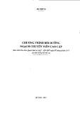 Chương trình bồi dưỡng ngạch chuyên viên cao cấp