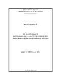 Thi hành án phạt tù đối với phạm nhân chưa thành niên: Luận án Tiến sĩ Luật học và pháp luật thi hành án hình sự Việt Nam