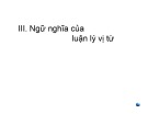 Bài giảng Luận lý toán học (Mathematical Logic) - Chương 3 (Phần 3)