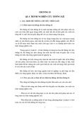 Lý thuyết thống kê - Chương 2: Quá trình nghiên cứu thống kê