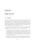 Mạng vận tải và các thuật toán đồ thị – Chương 7