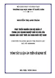 Phát triển nguồn CBQL trong DNNVV ngành sản xuất thức ăn chăn nuôi Việt Nam: Tóm tắt luận án Tiến sỹ Kinh tế