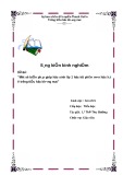 SKKN: Một số biện pháp giúp học sinh lớp 1 học tốt phân môn học hát ở trường Tiểu học Khương Mai