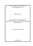 Bảo vệ quyền lợi cổ đông thiểu số trong công ty cổ phần theo luật doanh nghiệp Việt Nam: Luận văn Thạc sĩ Luật học