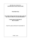Tóm tắt Luận án tiến sĩ Kỹ thuật: Phát triển phương pháp phân tích định lượng tín hiệu iEMG chi trên hỗ trợ chẩn đoán bệnh lý