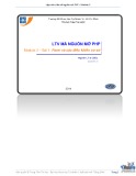 Bài giảng Lập trình viên mã nguồn mở (Module 2) - Bài 1: Form và các điều khiển cơ sở